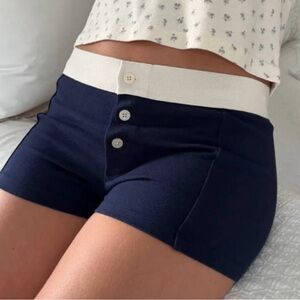 Brandy Melville Boy Short Navy - Size: XS/S